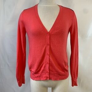 The Loft | Color-block blue Diamond V Neck Cardigan SP